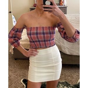 Plaid crop top